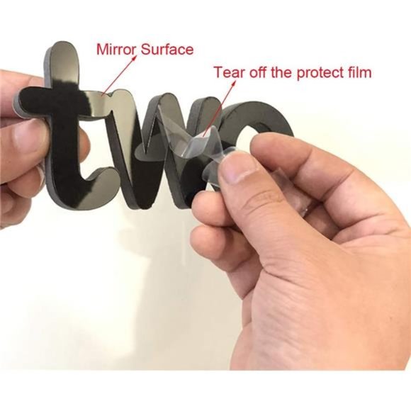 Large 3D Frameless Wall Clock Stickers DIY WallDecoration for LivingRoom Bedroom - Picture 7 of 7